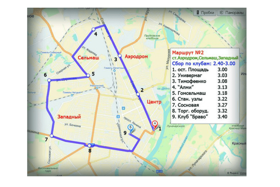 Панорамная карта гомель